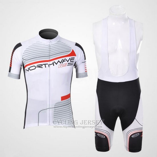 2012 Cycling Jersey Northwave Black and White Short Sleeve and Bib Short