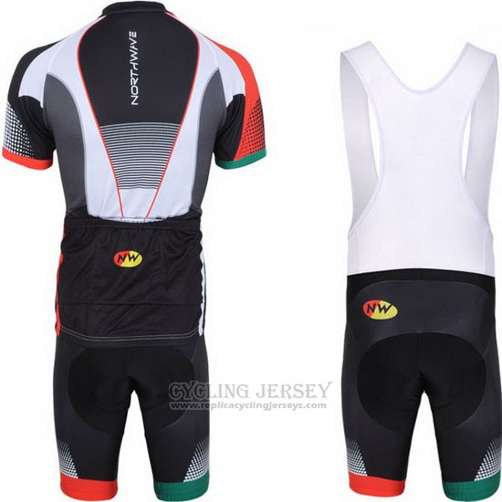 2013 Cycling Jersey Northwave Black and White Short Sleeve and Bib Short