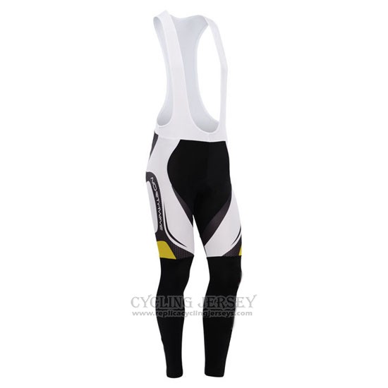 2015 Cycling Jersey Northwave Black and Yellow Long Sleeve and Bib Tight