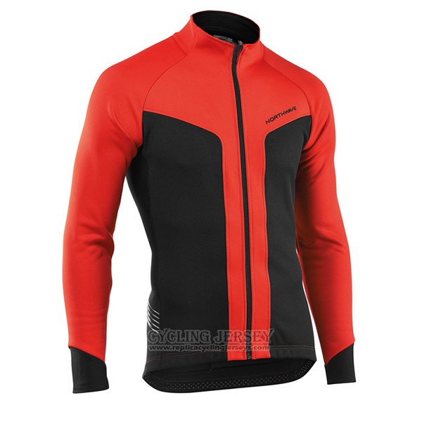 2017 Cycling Jersey Nalini Northwave Ml Red and Black Long Sleeve and Bib Tight