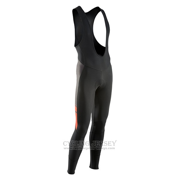 2017 Cycling Jersey Nalini Northwave Ml Red and Black Long Sleeve and Bib Tight