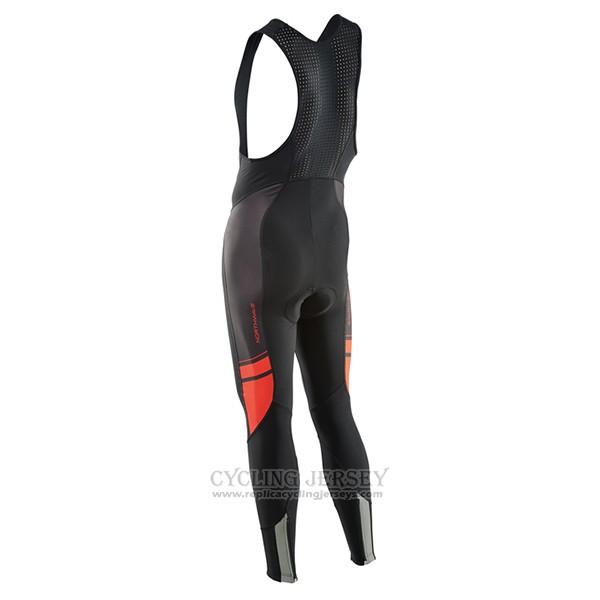 2017 Cycling Jersey Nalini Northwave Ml Red and Black Long Sleeve and Bib Tight
