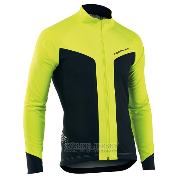 2017 Cycling Jersey Nalini Northwave Ml Yellow and Black Long Sleeve and Bib Tight