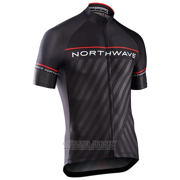 2017 Cycling Jersey Northwave Black Short Sleeve and Bib Short
