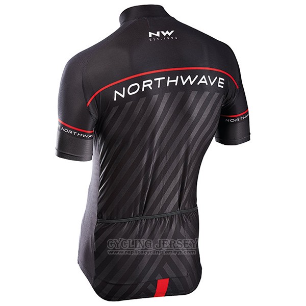 2017 Cycling Jersey Northwave Black Short Sleeve and Bib Short