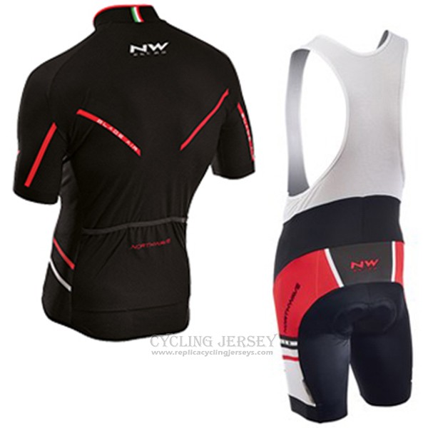 2017 Cycling Jersey Northwave Blade Air Black and Red Short Sleeve and Bib Short