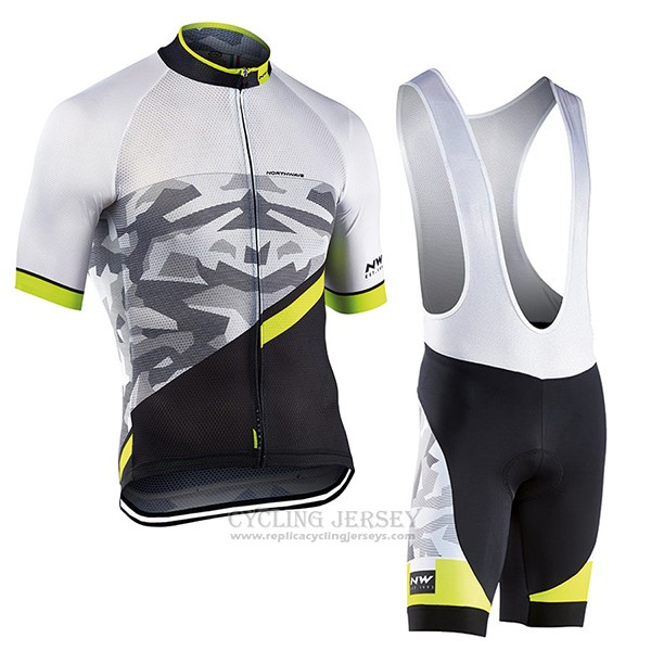 2017 Cycling Jersey Northwave Blade Air Black and White Short Sleeve and Bib Short