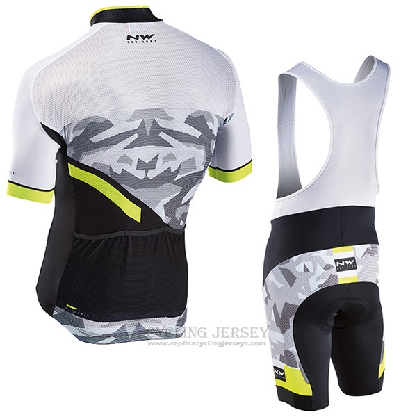 2017 Cycling Jersey Northwave Blade Air Black and White Short Sleeve and Bib Short