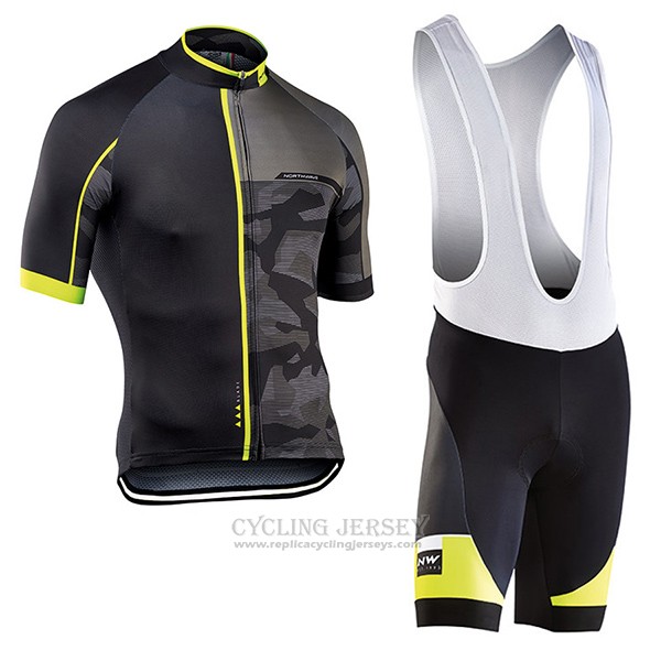 2017 Cycling Jersey Northwave Blade Black Short Sleeve and Bib Short