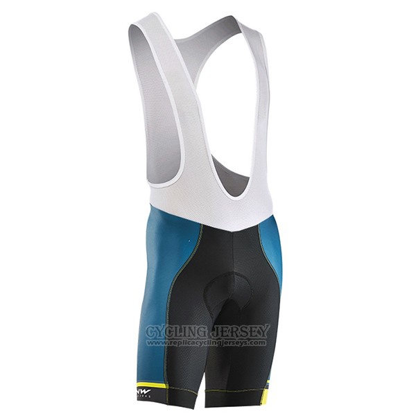 2017 Cycling Jersey Northwave Extreme Green and Blue Short Sleeve and Bib Short
