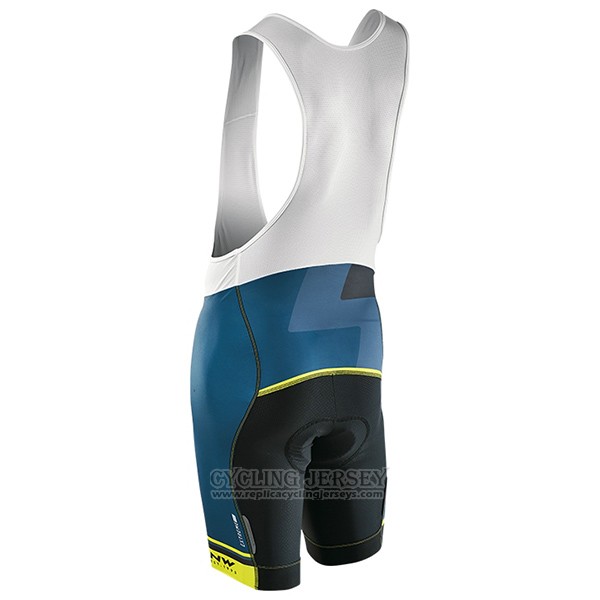 2017 Cycling Jersey Northwave Extreme Green and Blue Short Sleeve and Bib Short