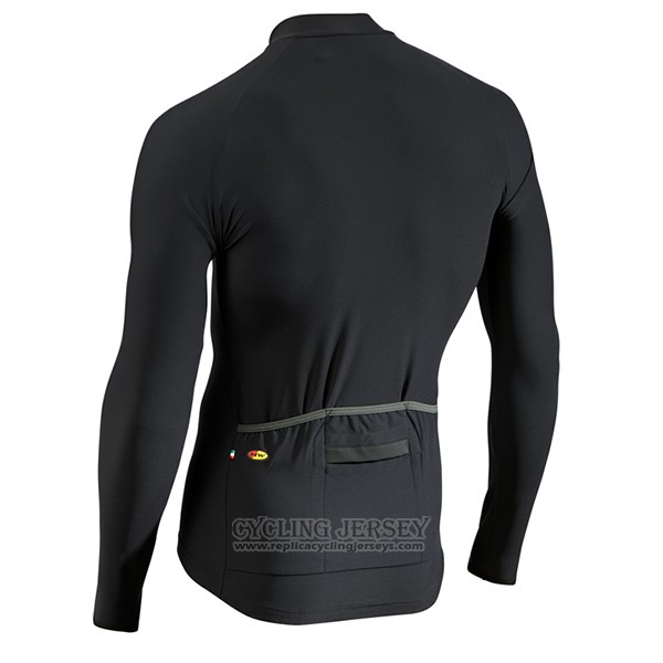 2017 Cycling Jersey Northwave Ml Black Long Sleeve and Bib Tight