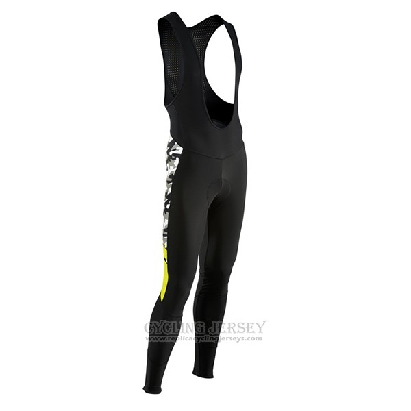 2017 Cycling Jersey Northwave Ml Black and Camouflage Long Sleeve and Bib Tight