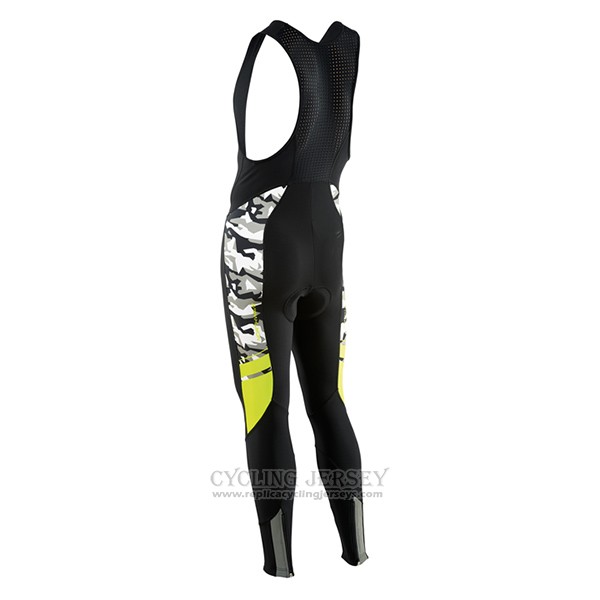 2017 Cycling Jersey Northwave Ml Black and Camouflage Long Sleeve and Bib Tight