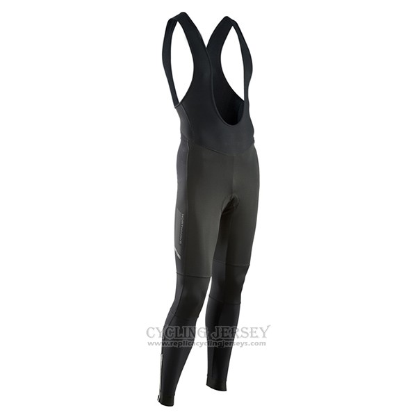 2017 Cycling Jersey Northwave Ml Deep Black Long Sleeve and Bib Tight