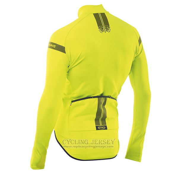 2017 Cycling Jersey Northwave Ml Yellow Long Sleeve and Bib Tight