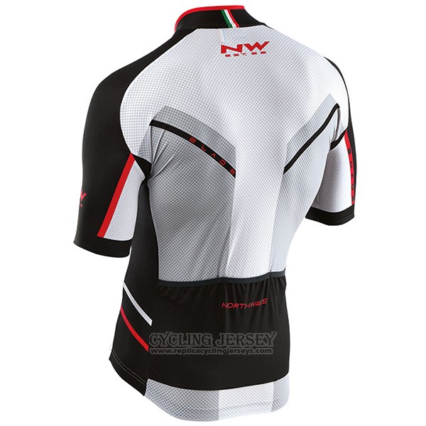 2017 Cycling Jersey Northwave White Short Sleeve and Bib Short