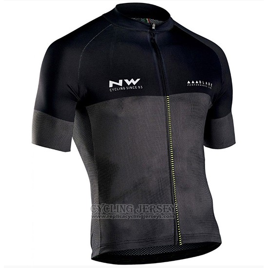 2018 Cycling Jersey Northwave Blade Black Short Sleeve and Bib Short