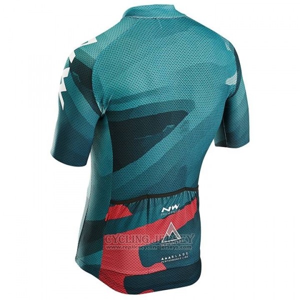 2018 Cycling Jersey Northwave Green Pink Short Sleeve Salopette
