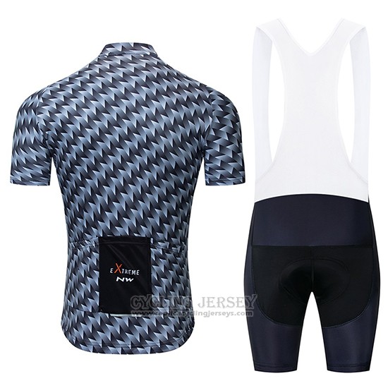 2019 Cycling Jersey Northwave Gray Orange Short Sleeve and Bib Short
