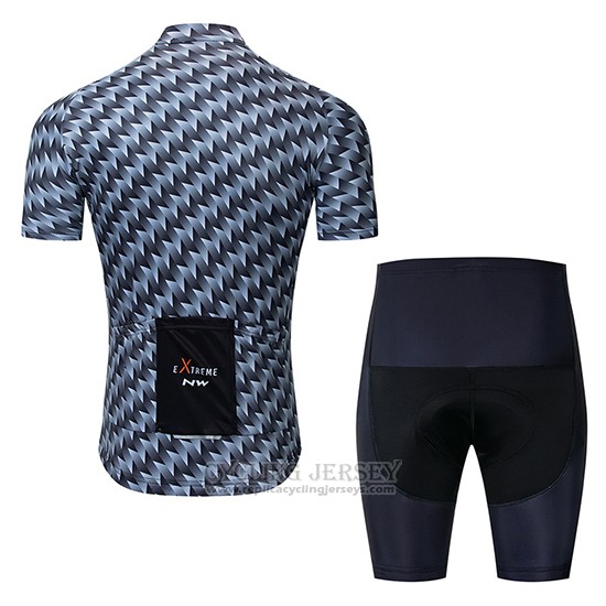 2019 Cycling Jersey Northwave Gray Orange Short Sleeve and Bib Short