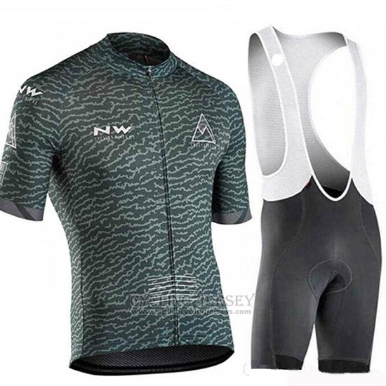 2019 Cycling Jersey Northwave Gray Short Sleeve and Bib Short(2)