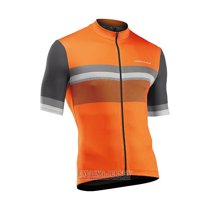 2021 Cycling Jersey Northwave Orange Short Sleeve And Bib Short QXF21-0059