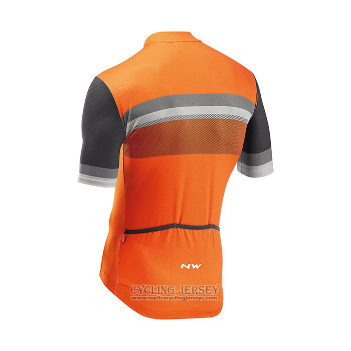 2021 Cycling Jersey Northwave Orange Short Sleeve And Bib Short QXF21-0059