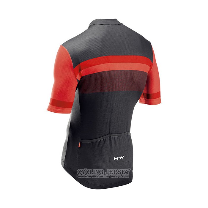 2021 Cycling Jersey Northwave Red Short Sleeve And Bib Short QXF21-0060
