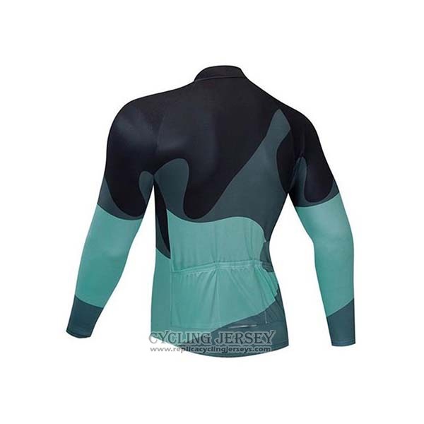 2020 Cycling Jersey Northwave Black Gray Green Long Sleeve And Bib Tight
