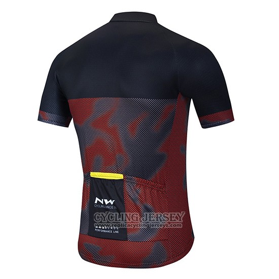 2020 Cycling Jersey Northwave Black Gray Red Short Sleeve And Bib Short
