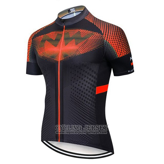 2020 Cycling Jersey Northwave Black Orange Short Sleeve And Bib Short