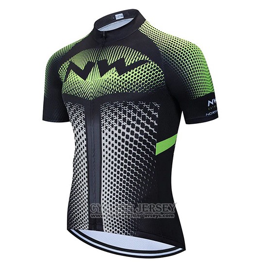2020 Cycling Jersey Northwave Black White Green Short Sleeve And Bib Short