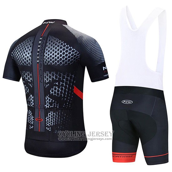 2020 Cycling Jersey Northwave Black Yellow Red Short Sleeve And Bib Short