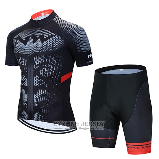 2020 Cycling Jersey Northwave Black Yellow Red Short Sleeve And Bib Short