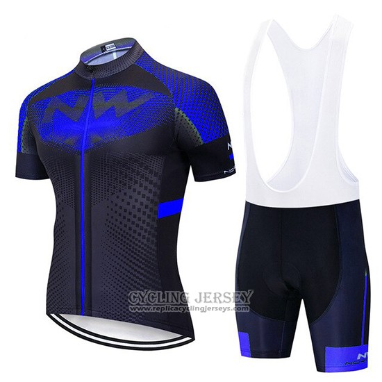 2020 Cycling Jersey Northwave Blue Black Short Sleeve And Bib Short