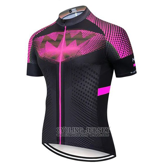 2020 Cycling Jersey Northwave Fuchsia Black Short Sleeve And Bib Short