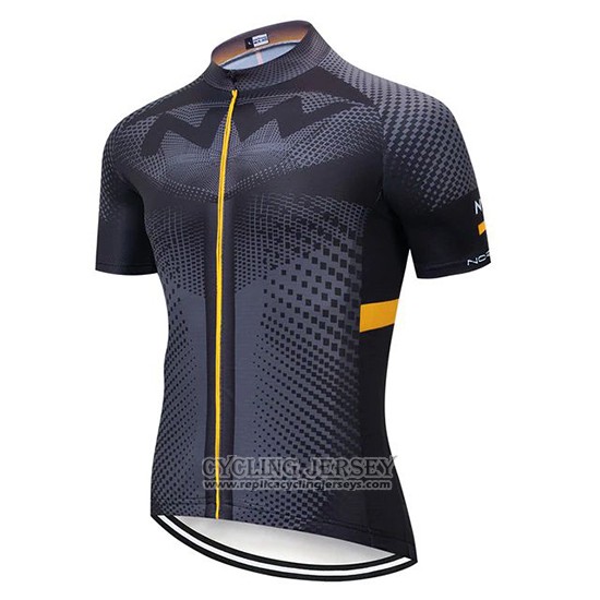 2020 Cycling Jersey Northwave Gray Black Yellow Short Sleeve And Bib Short