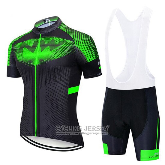 2020 Cycling Jersey Northwave Green Black Short Sleeve And Bib Short