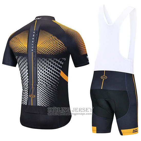 2020 Cycling Jersey Northwave Orange Black Short Sleeve And Bib Short