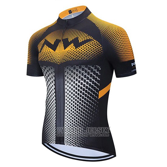 2020 Cycling Jersey Northwave Orange Black Short Sleeve And Bib Short