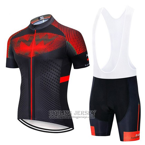 2020 Cycling Jersey Northwave Red Black Short Sleeve And Bib Short