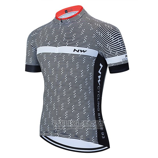 2020 Cycling Jersey Northwave White Gray Short Sleeve And Bib Short