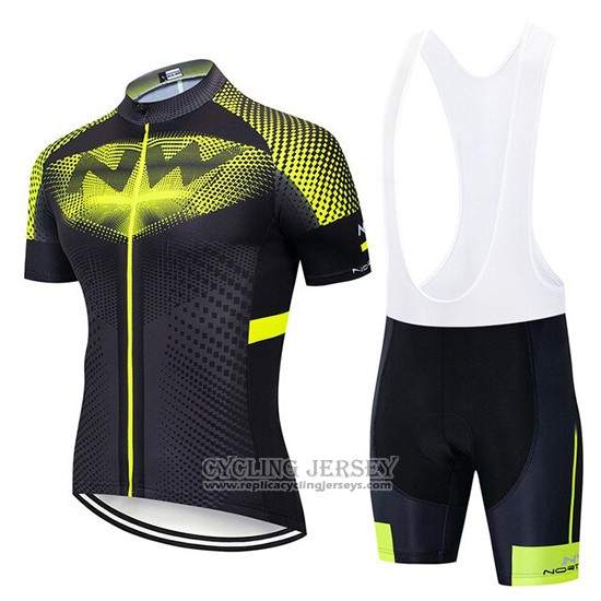 2020 Cycling Jersey Northwave Yellow Black Short Sleeve And Bib Short