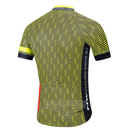 2020 Cycling Jersey Northwave Yellow Black White Short Sleeve And Bib Short