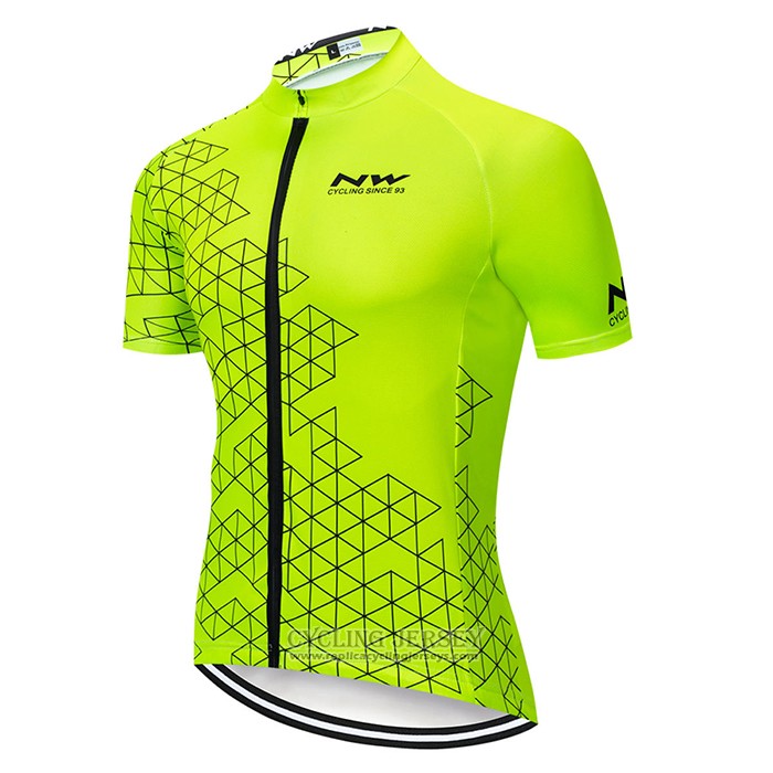 2020 Cycling Jersey Northwave Yellow Short Sleeve And Bib Short