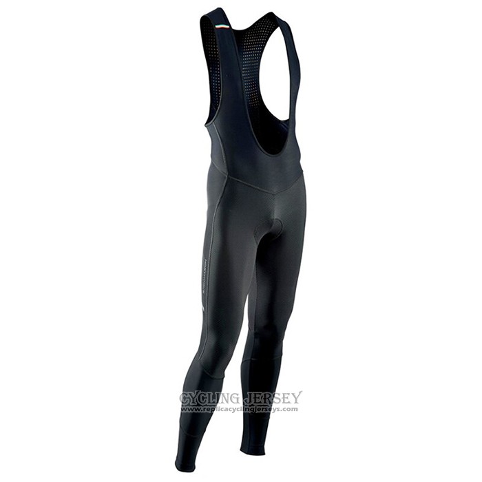 2021 Cycling Jersey Northwave Black Red Long Sleeve And Bib Tight