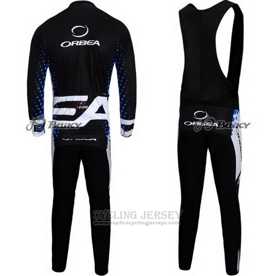 2013 Cycling Jersey Orbea Black Long Sleeve and Bib Tight
