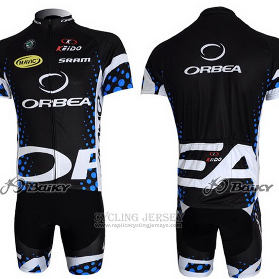 2013 Cycling Jersey Orbea Black Short Sleeve and Bib Short