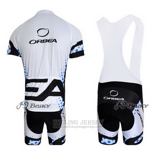2013 Cycling Jersey Orbea Black and White Short Sleeve and Bib Short